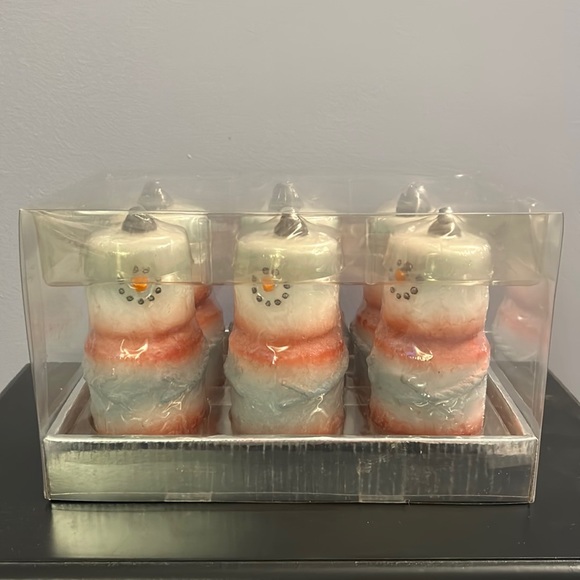 Snowman Shaped Candles NEW - Picture 3 of 13
